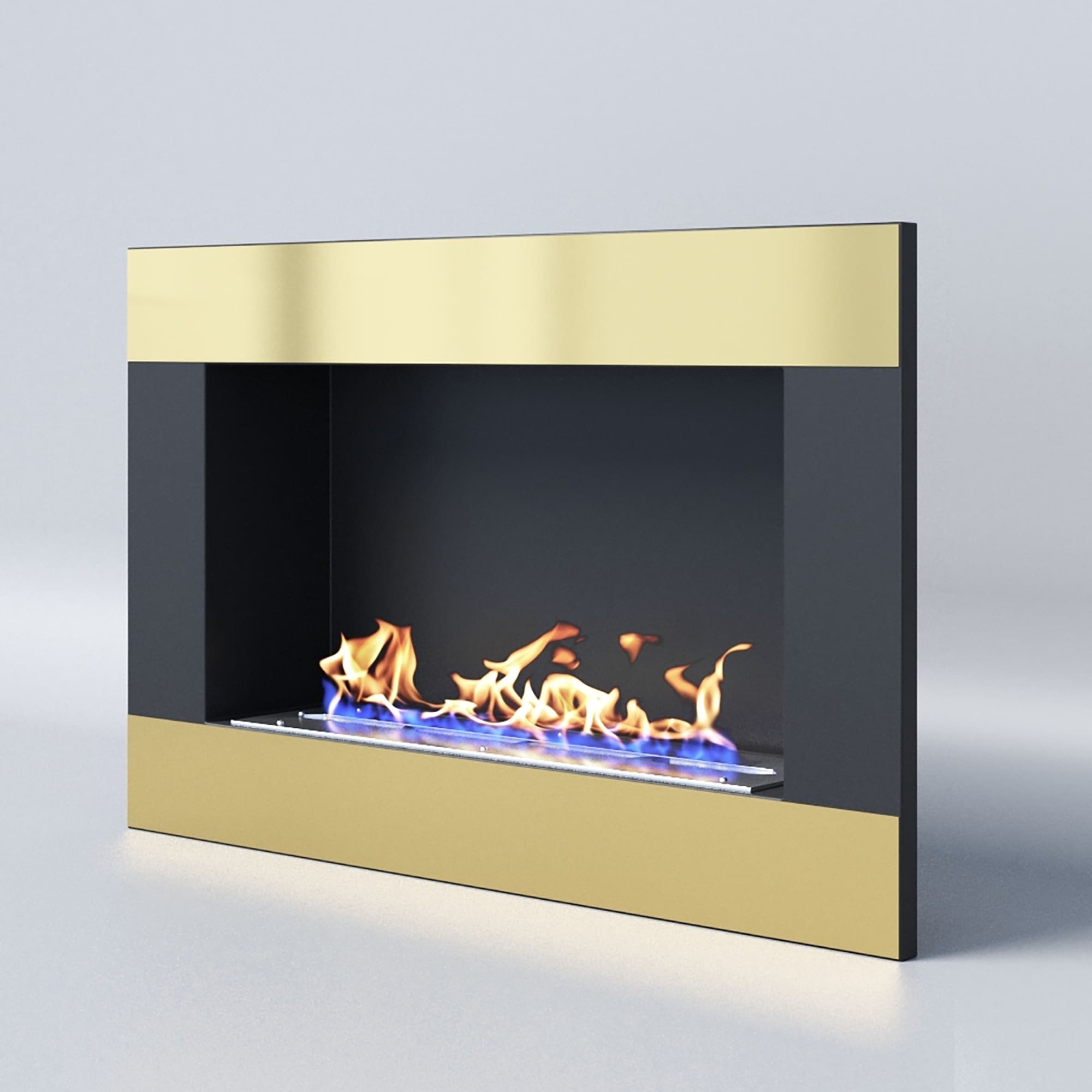 Биокамин "Русский огонь" Голд 800V встраиваемый (высота 500мм.) с декоративным стеклом (стемалитом) по цене 37 100 руб.