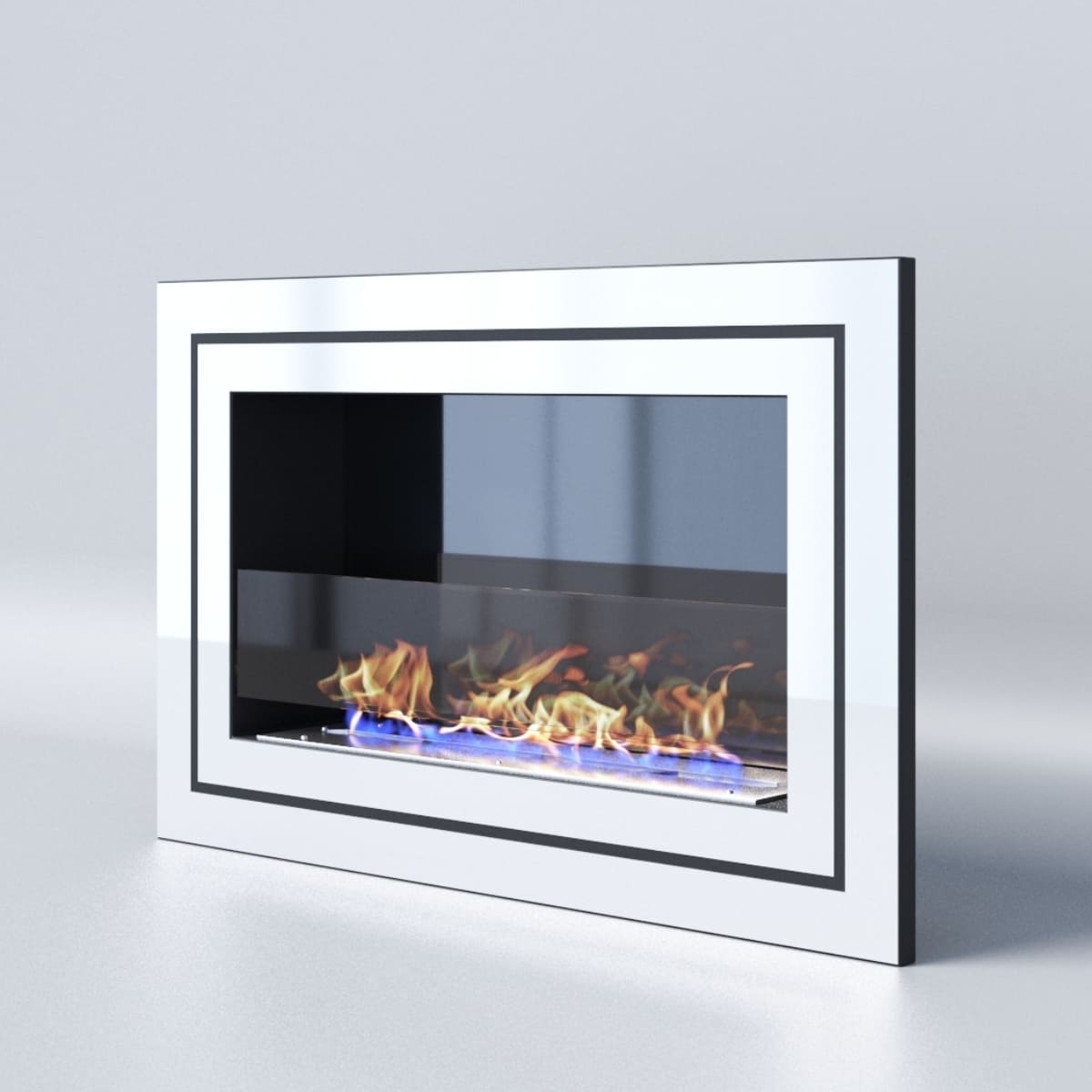 Биокамин "Русский огонь" Стенли 800V встраиваемый (высота 500мм.) с защитным стеклом по цене 35 350 руб.