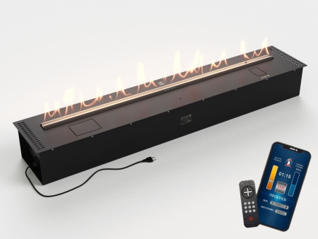 Автоматический биокамин Lux Fire Smart Flame 1500 RC Black по цене 490 600 руб.