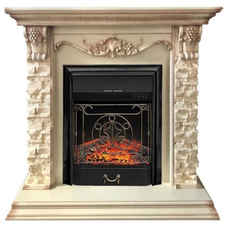 Adriana сланец белый (слоновая кость)+Majestic FX Black (Адриана) Adriana сланец белый (слоновая кость)+Majestic FX Black (Адриана)