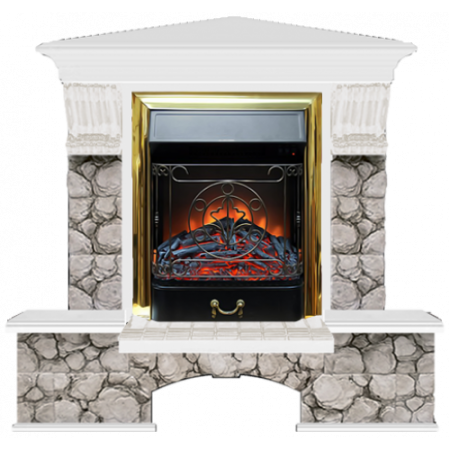 Бостон К Карелия угловой (белый)+Majestic Brass Бостон К Карелия угловой (белый)+Majestic Brass