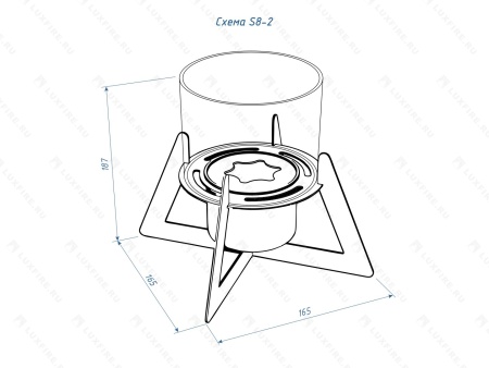 Настольный биокамин Lux Fire "Альфа" (белый) по цене 9 922 руб.
