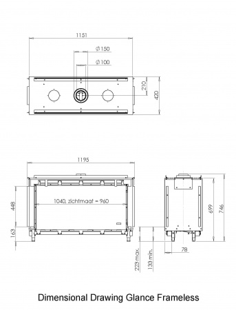 Газовый камин Faber Glance Газовый камин Faber Glance