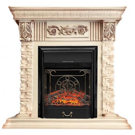 Luxemburg сланец бежевый (слоновая кость с патиной)+Majestic FX Black Luxemburg сланец бежевый (слоновая кость с патиной)+Majestic FX Black