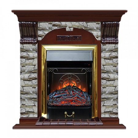 Арочный Алтай (красное дерево)+Majestic Brass